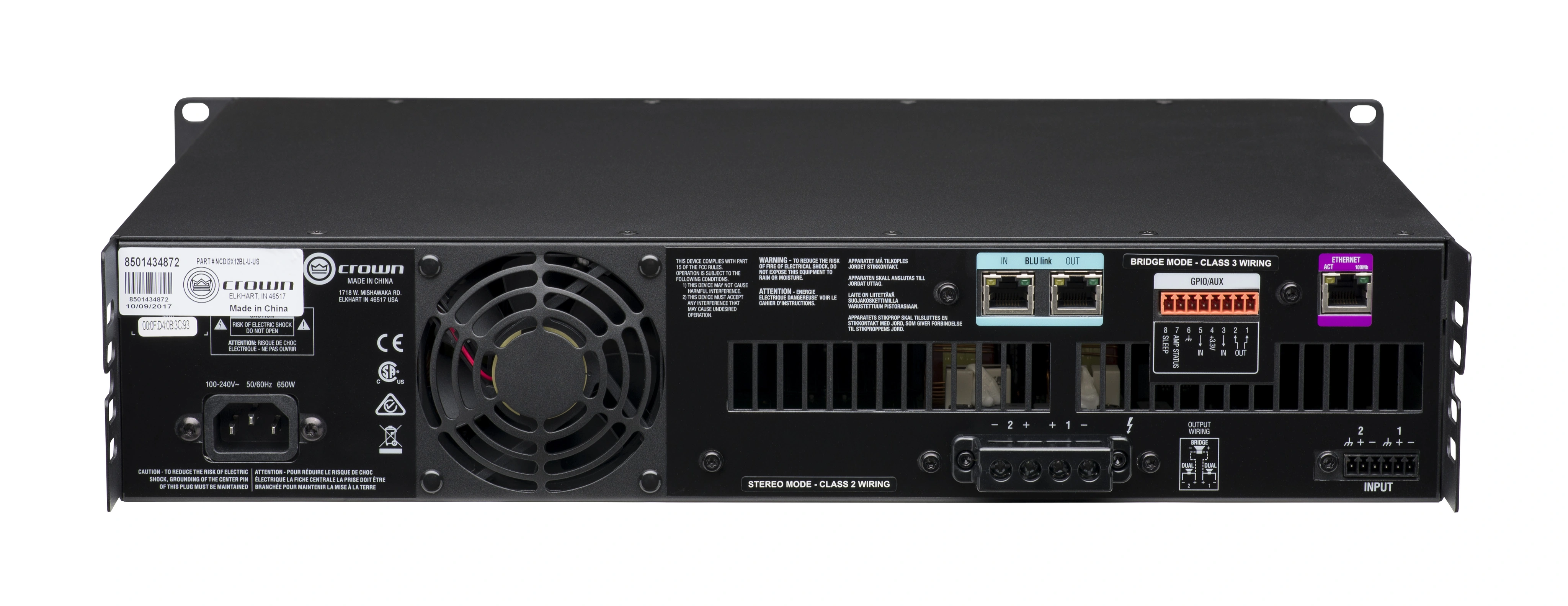 Crown CDi 2|1200BL DriveCore Amplifier with BLU link - view 6