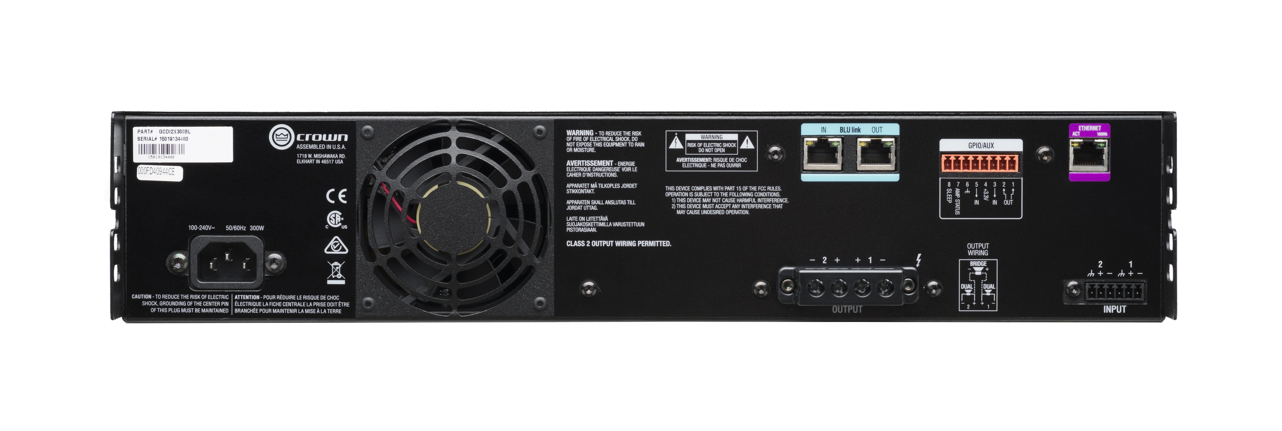 Crown CDi 2|300BL DriveCore Amplifier with BLU link - view 5