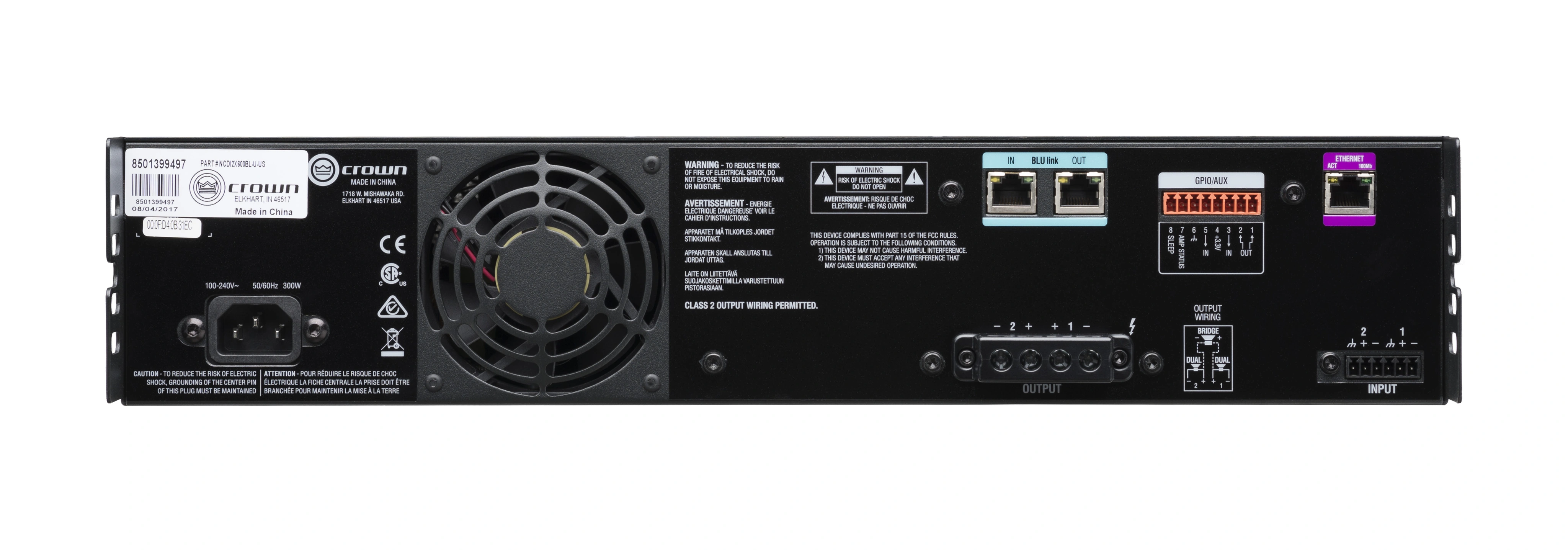 Crown CDi 2|600BL DriveCore Amplifier with BLU link - view 5