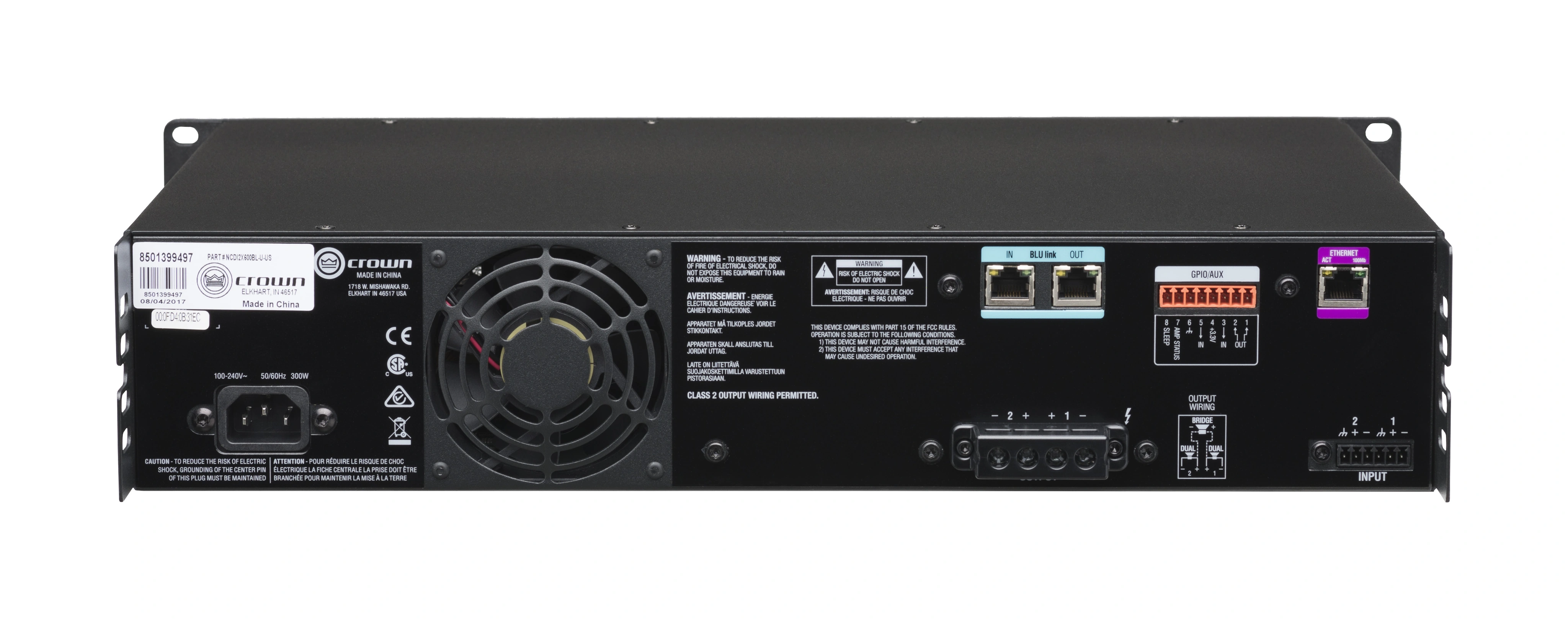 Crown CDi 2|600BL DriveCore Amplifier with BLU link - view 6