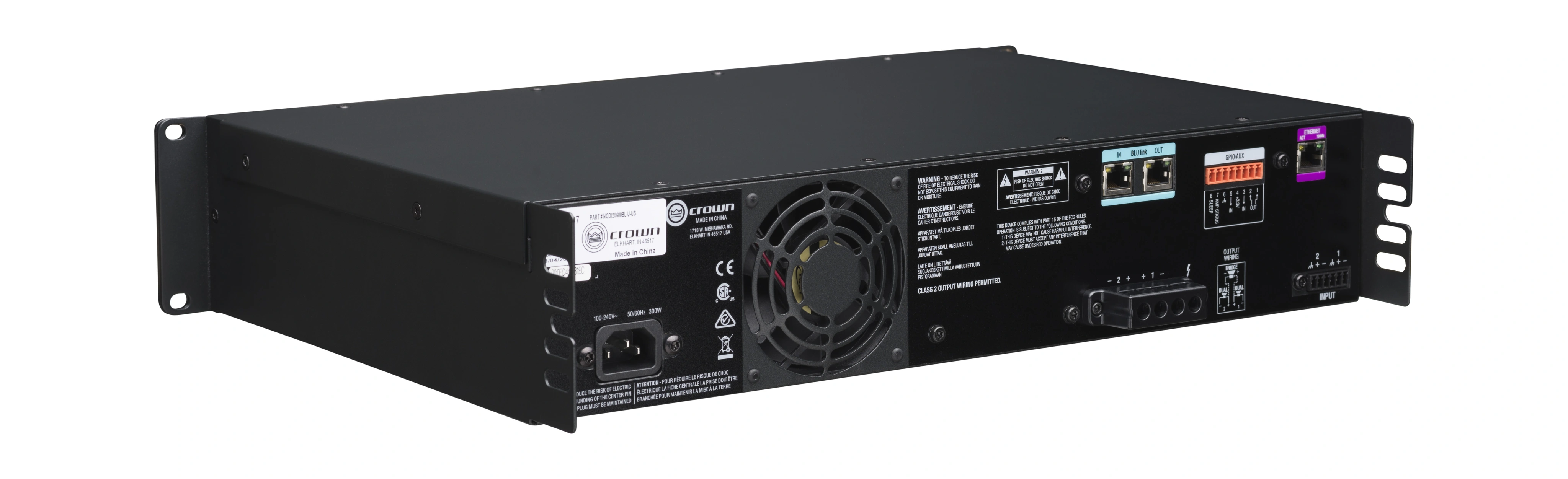 Crown CDi 2|600BL DriveCore Amplifier with BLU link - view 8