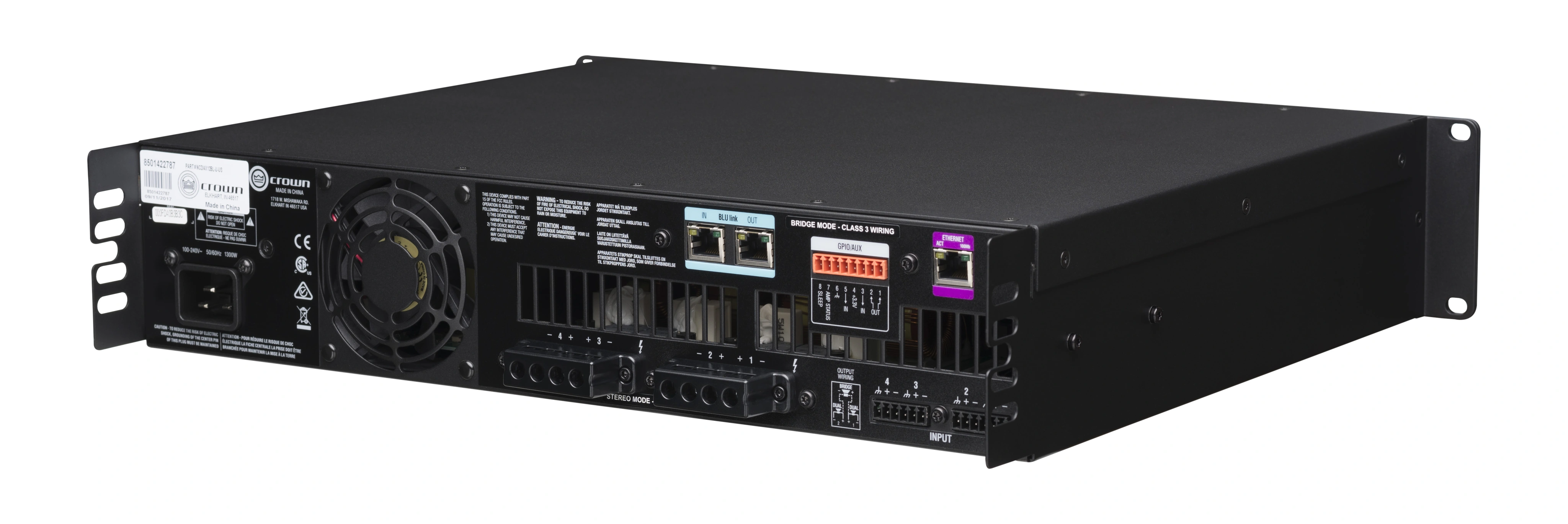 Crown CDi 4|1200BL DriveCore Amplifier with BLU link - view 7