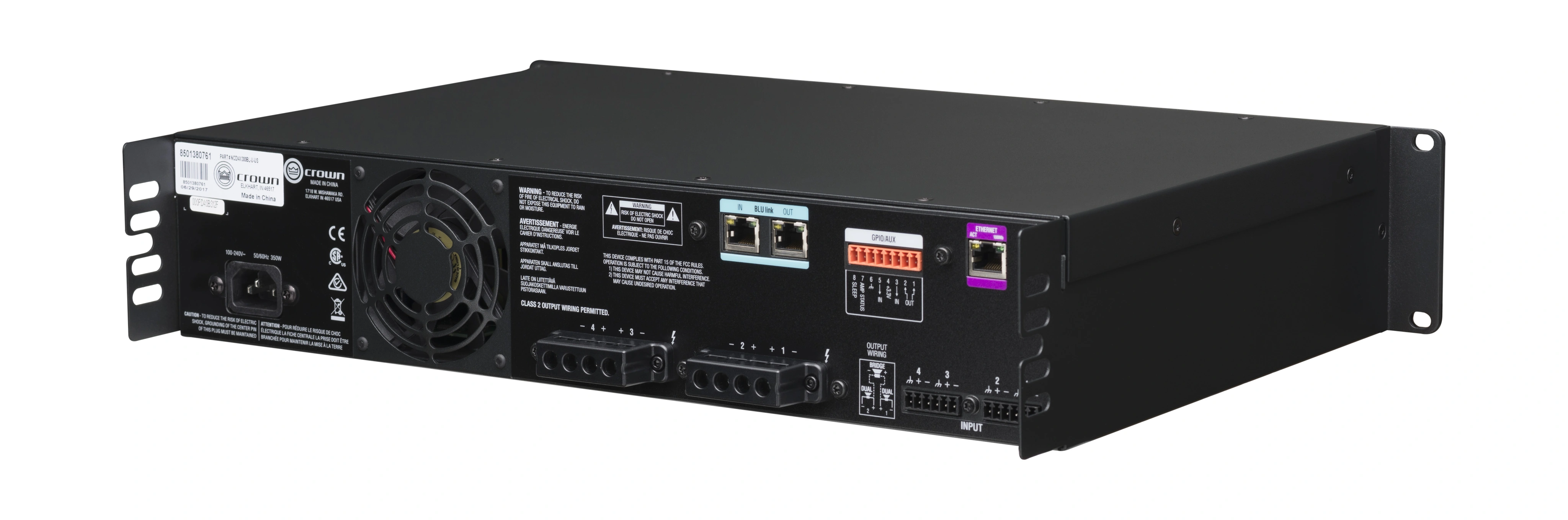 Crown CDi 4|300BL DriveCore Amplifier with BLU link - view 7