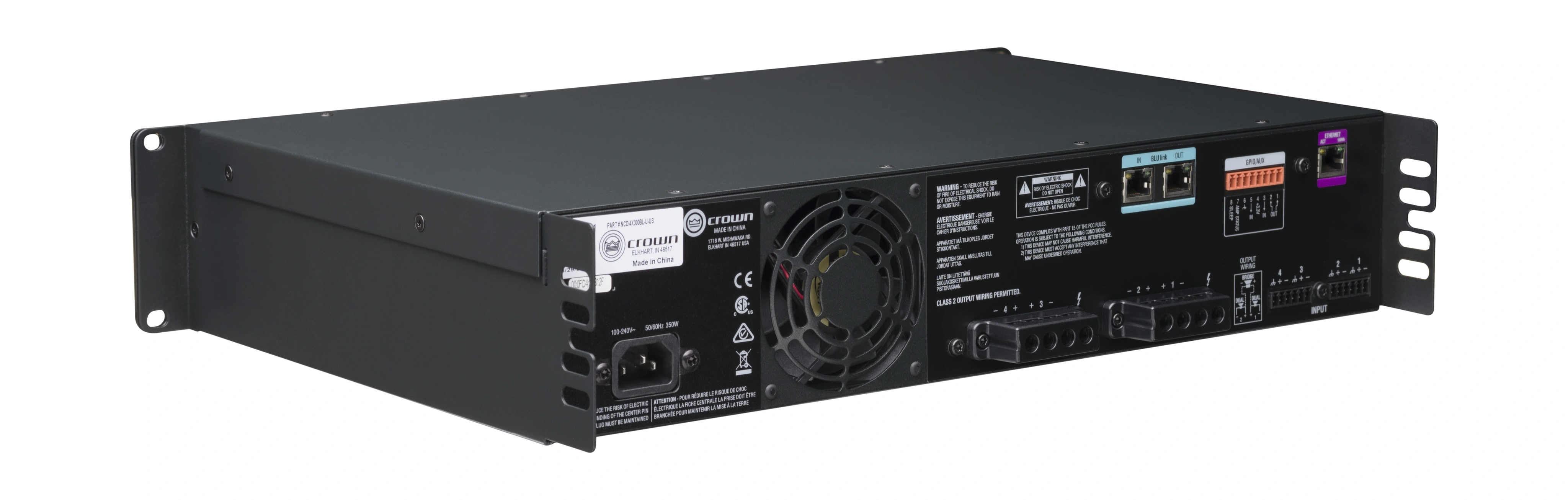 Crown CDi 4|300BL DriveCore Amplifier with BLU link - view 8