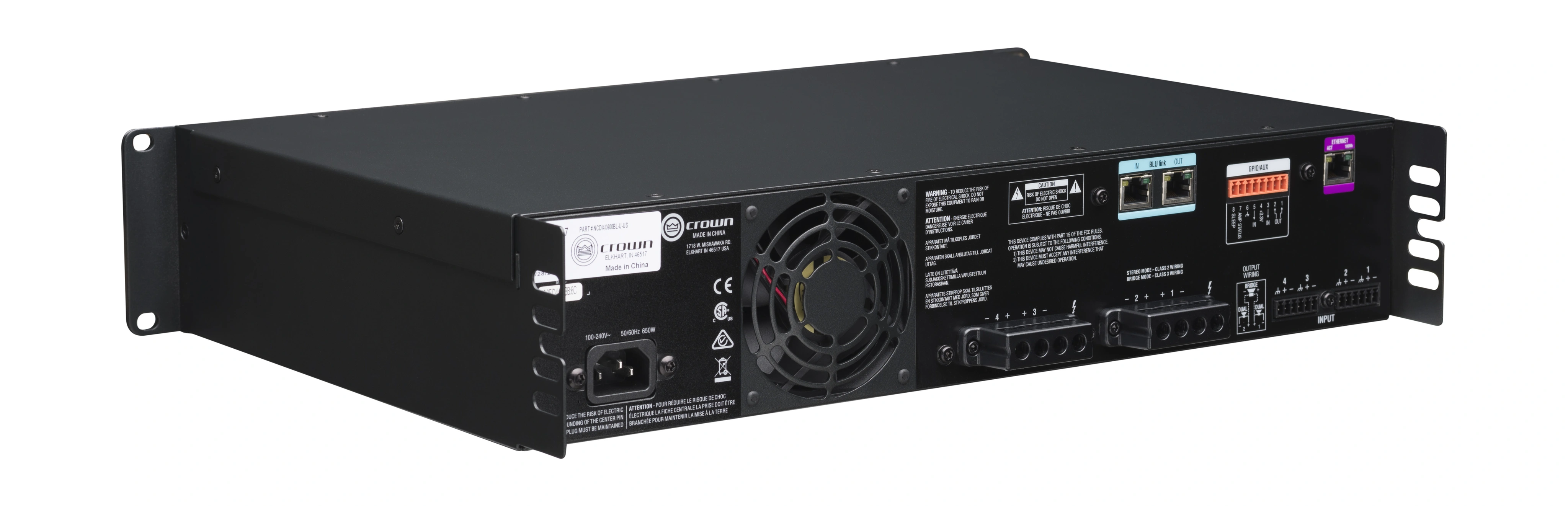 Crown CDi 4|600BL DriveCore Amplifier with BLU link - view 8