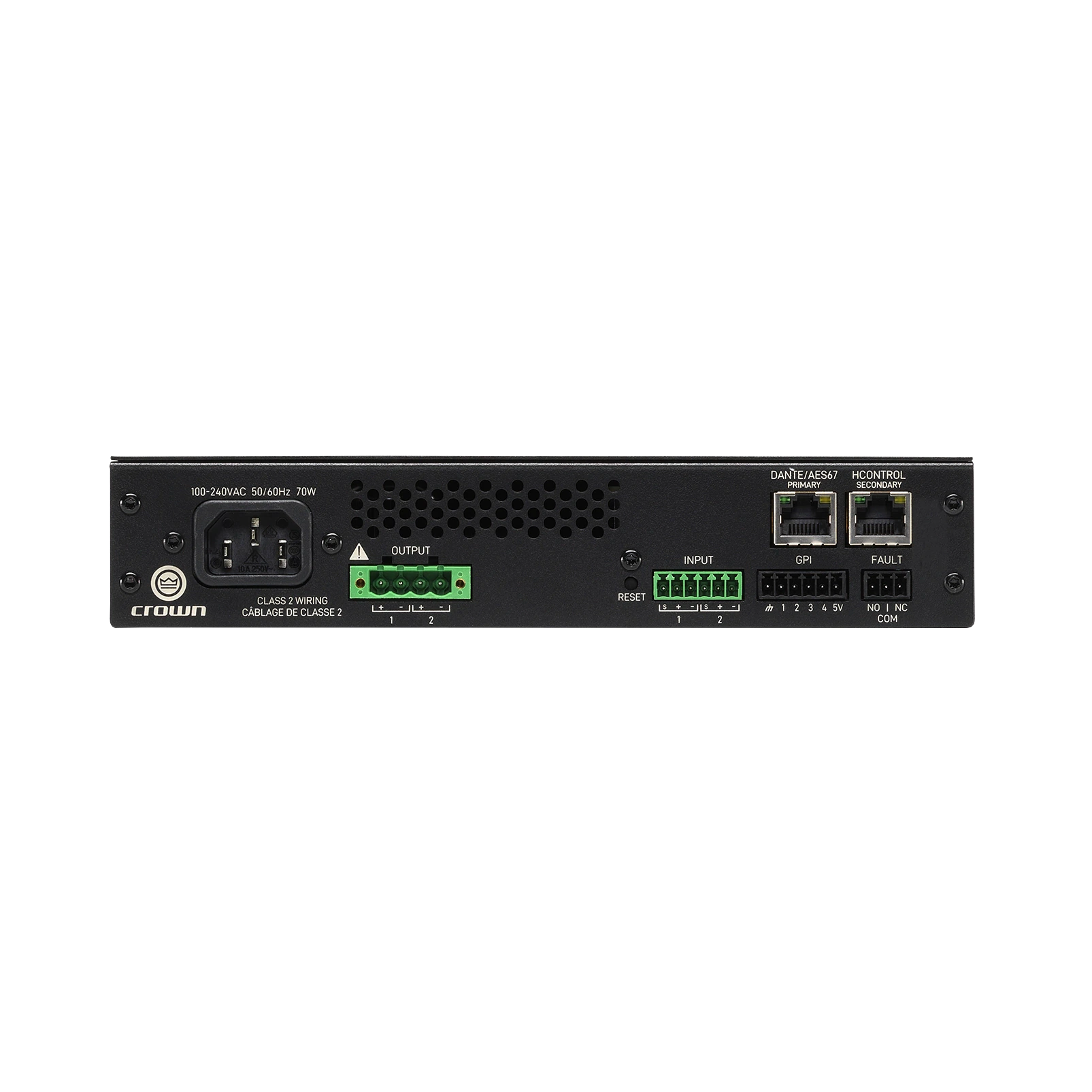 Crown CTD-2125 Two-Channel 125W Power Sharing Amplifier with DSP and Dante - view 4