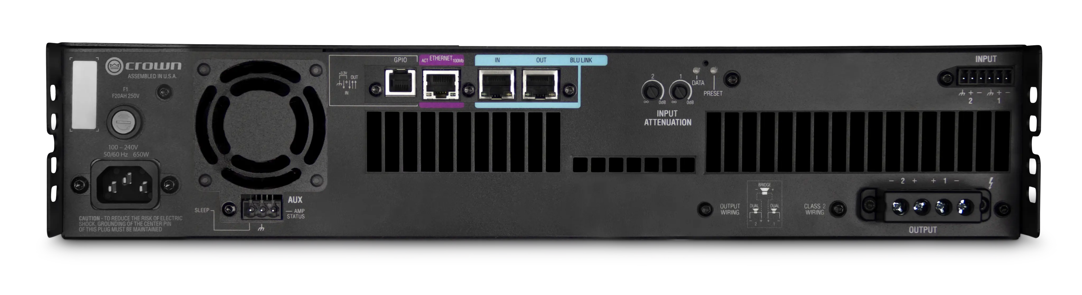 Crown DCi 2|1250N DriveCore Install Amplifier with BLU link - view 2