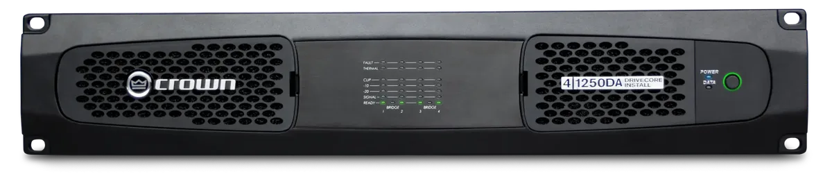 Crown DCi 4|1250DA DriveCore Install Amplifier with Dante