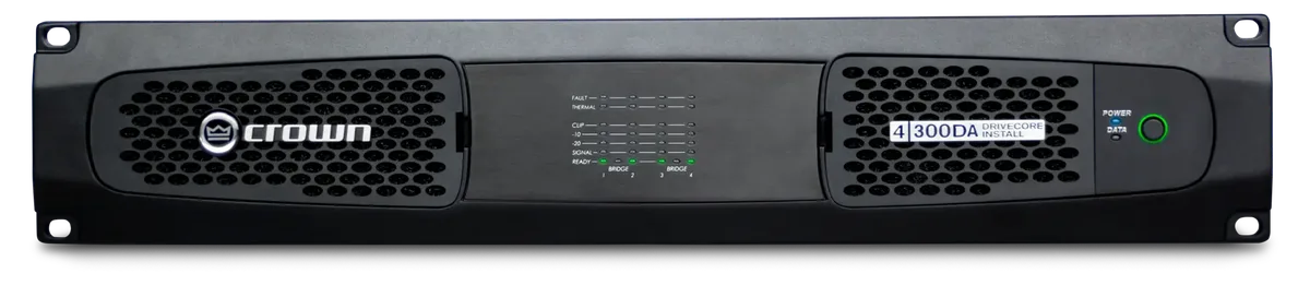 Crown DCi 4|300DA DriveCore Install Amplifier with Dante