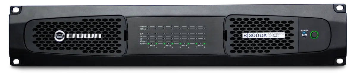 Crown DCi 8|300DA DriveCore Install Amplifier with Dante