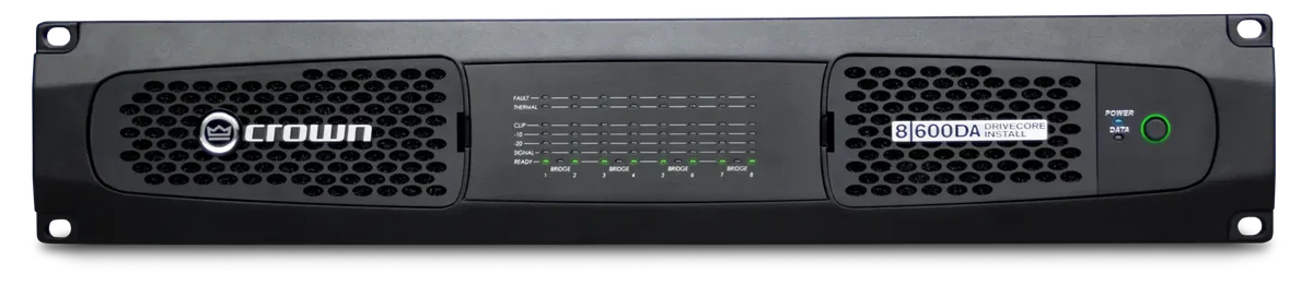 Crown DCi 8|600DA DriveCore Install Amplifier with Dante