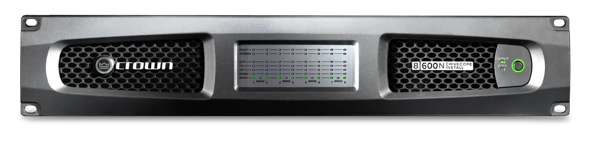 Crown DCi 8|600N DriveCore Install Amplifier with BLU link