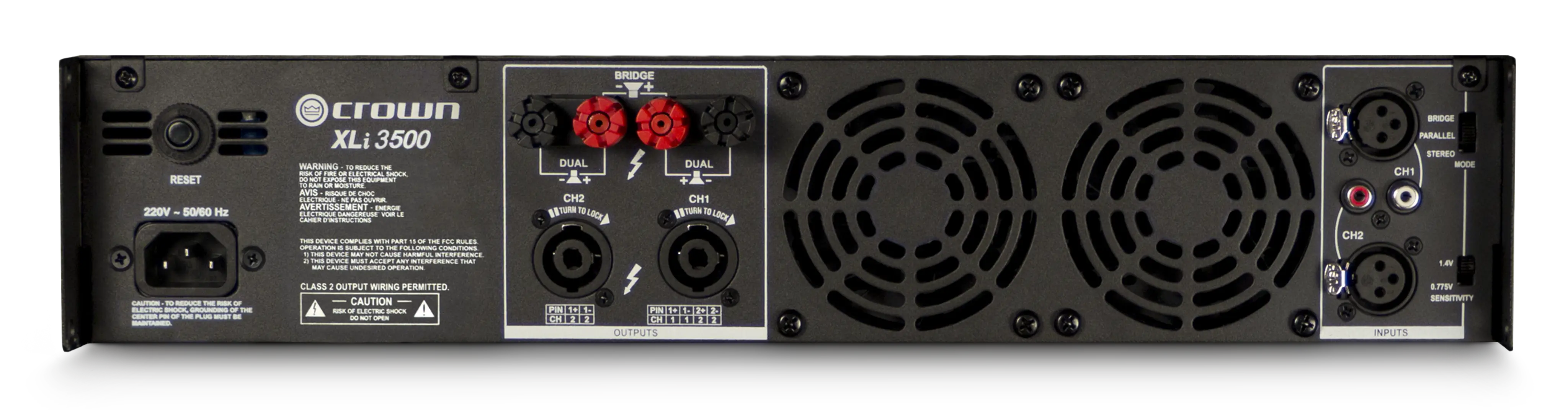Crown XLi 3500 Power Amplifier - view 2