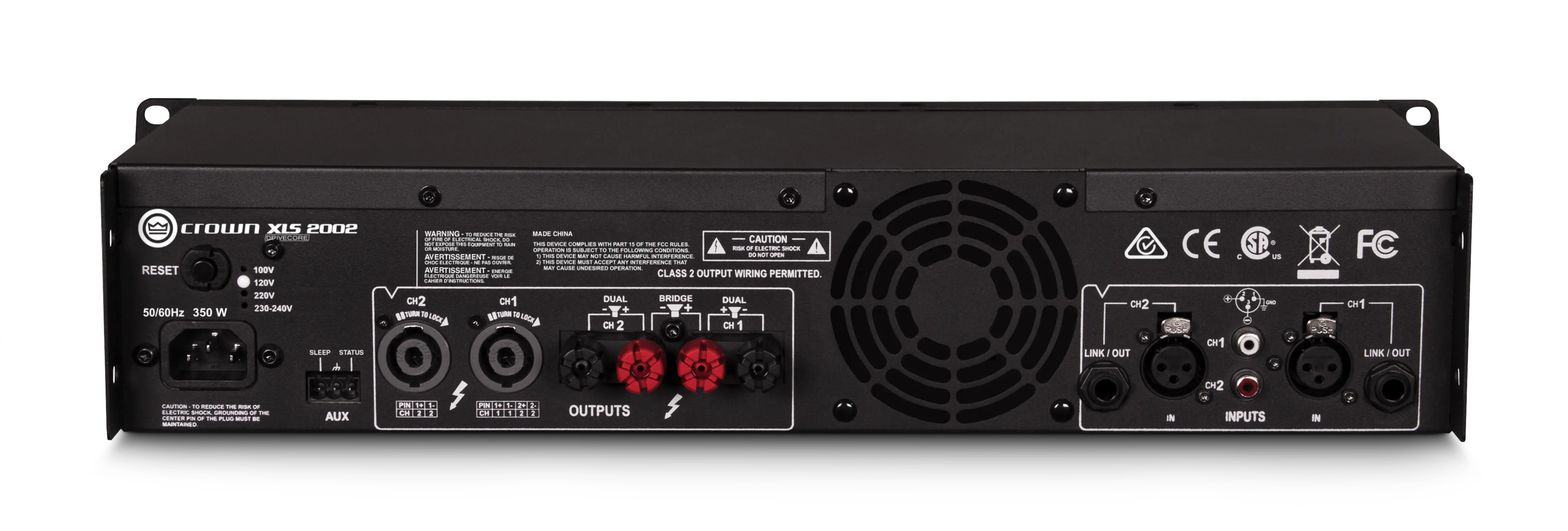 Crown XLS 2002 DriveCore 2 Power Amplifier - view 2