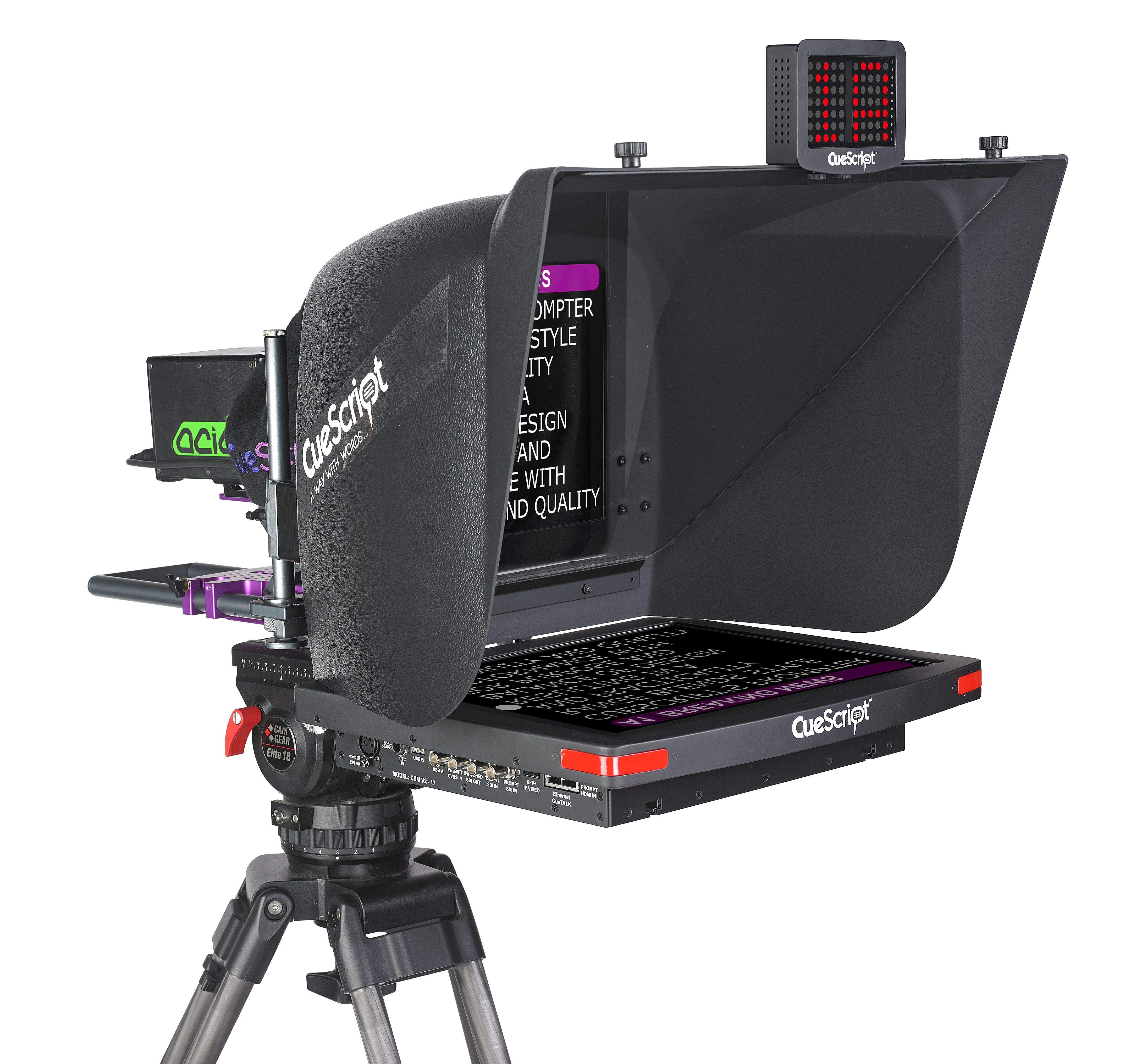 CueScript CSMV217 17-Inch IP-Enabled Prompter Monitor - view 3