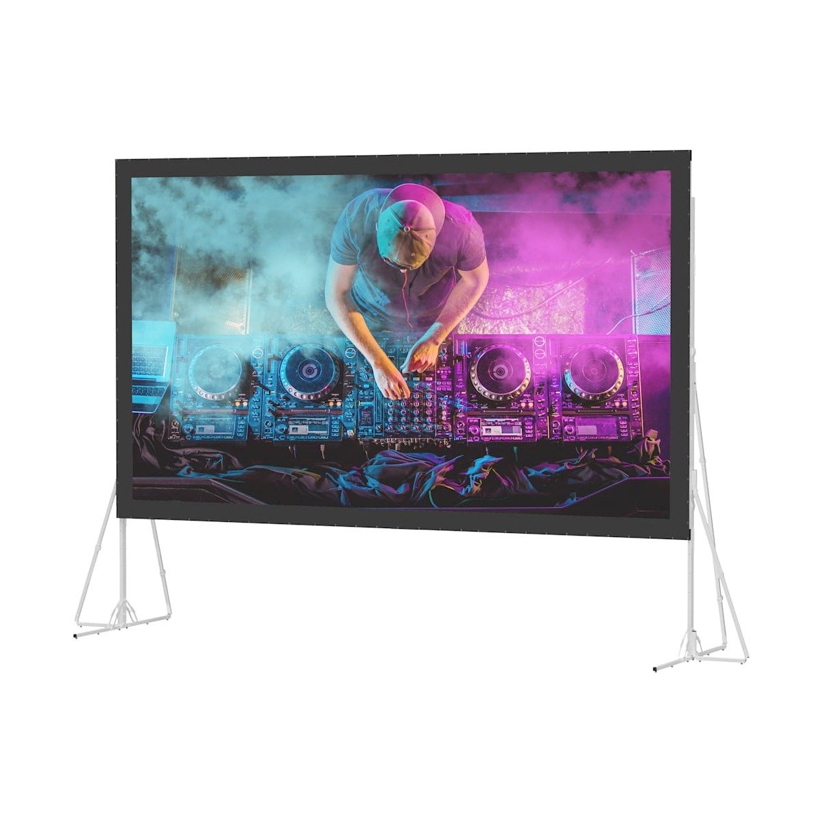 Heavy Duty Fast-Fold Deluxe Screen System Series HDTV (16:9), Da-Tex