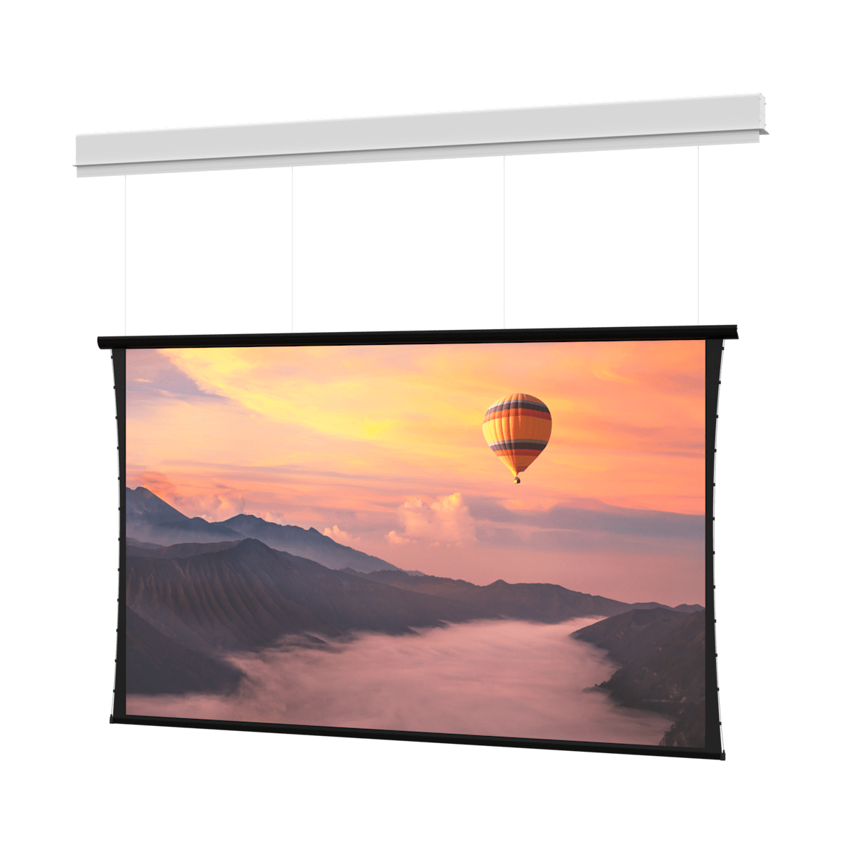 Myriad Conceal Series Ceiling-Recessed Electric Projection Screen HDTV (16:9), Da-Mat