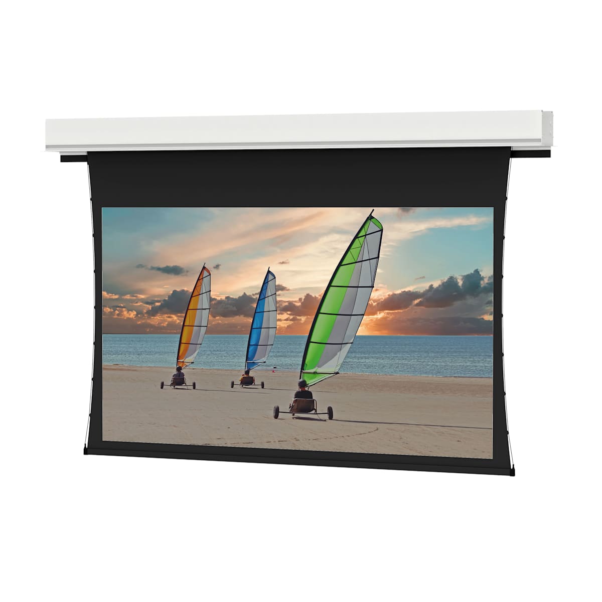 Da-Lite Tensioned Advantage Series Ceiling-Recessed Electric Projection Screen Ultrawide (21:9), Parallax Stratos 1.0 - view 2