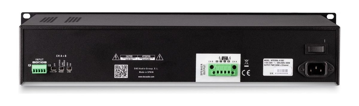 DAS Audio Integral A1002 2-Channel Install Amplifier - view 2