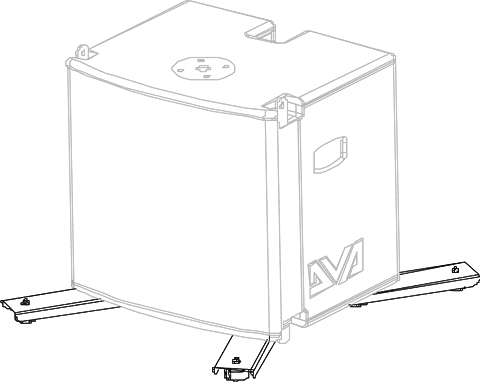 dBTechnologies DGS-MS12 DVA MS12 and M2 Ground Stack Base