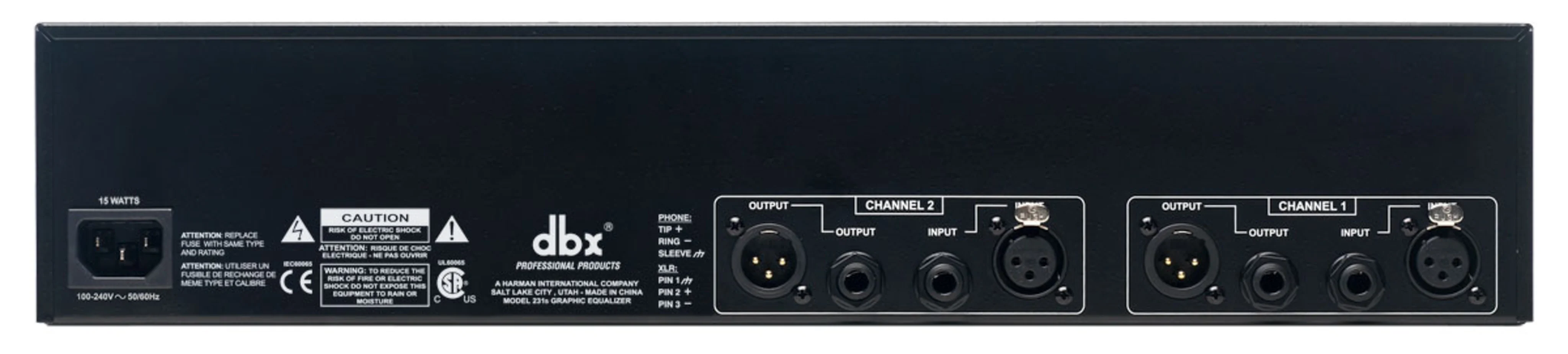 dbx 231s Dual 31-Band Constant Q Graphic Equalizer - view 2