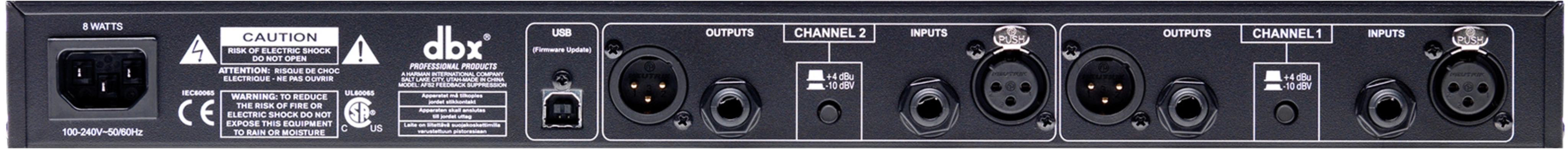 dbx AFS2 Advanced Feedback Suppression Processor - view 2