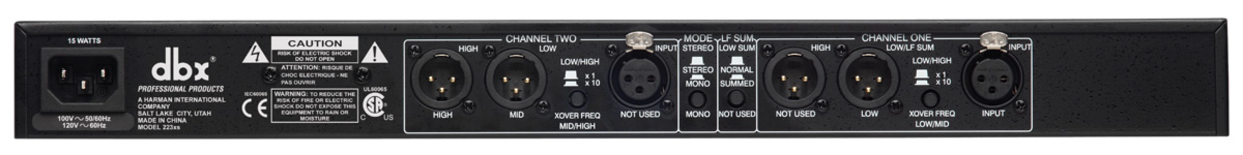 dbx Analog Loudspeaker Crossover - view 2