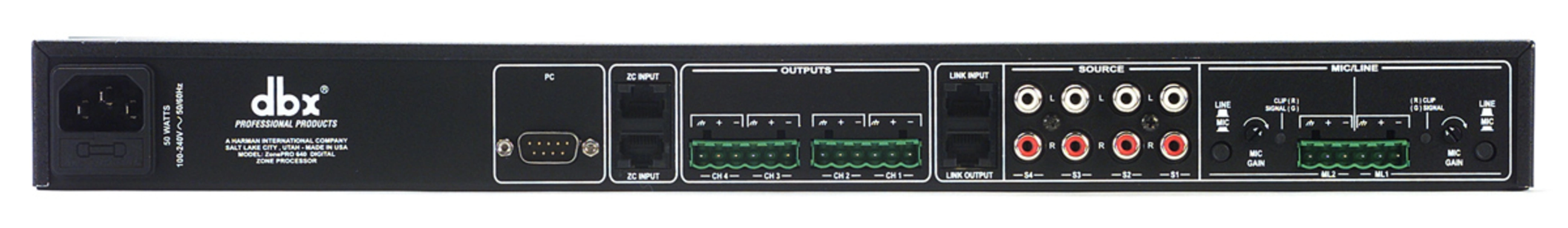 dbx ZonePro Zone Processor - view 3
