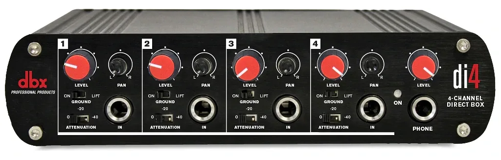 dbx DI4 4-Channel Direct Box