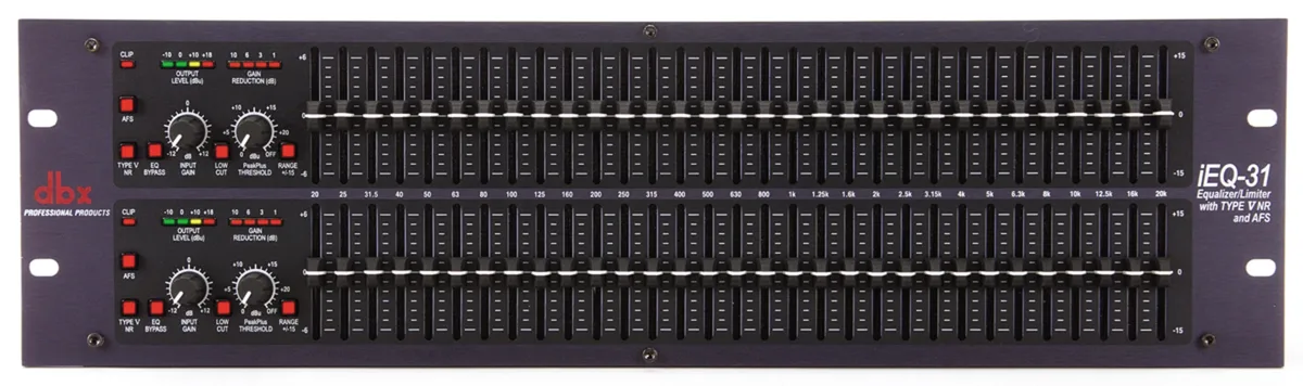 dbx iEQ31 Dual 31-Band Graphic EQ/Limiter with Type V NR and AFS