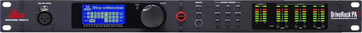 DBX DriveRack PA2 Complete Loudspeaker Management System