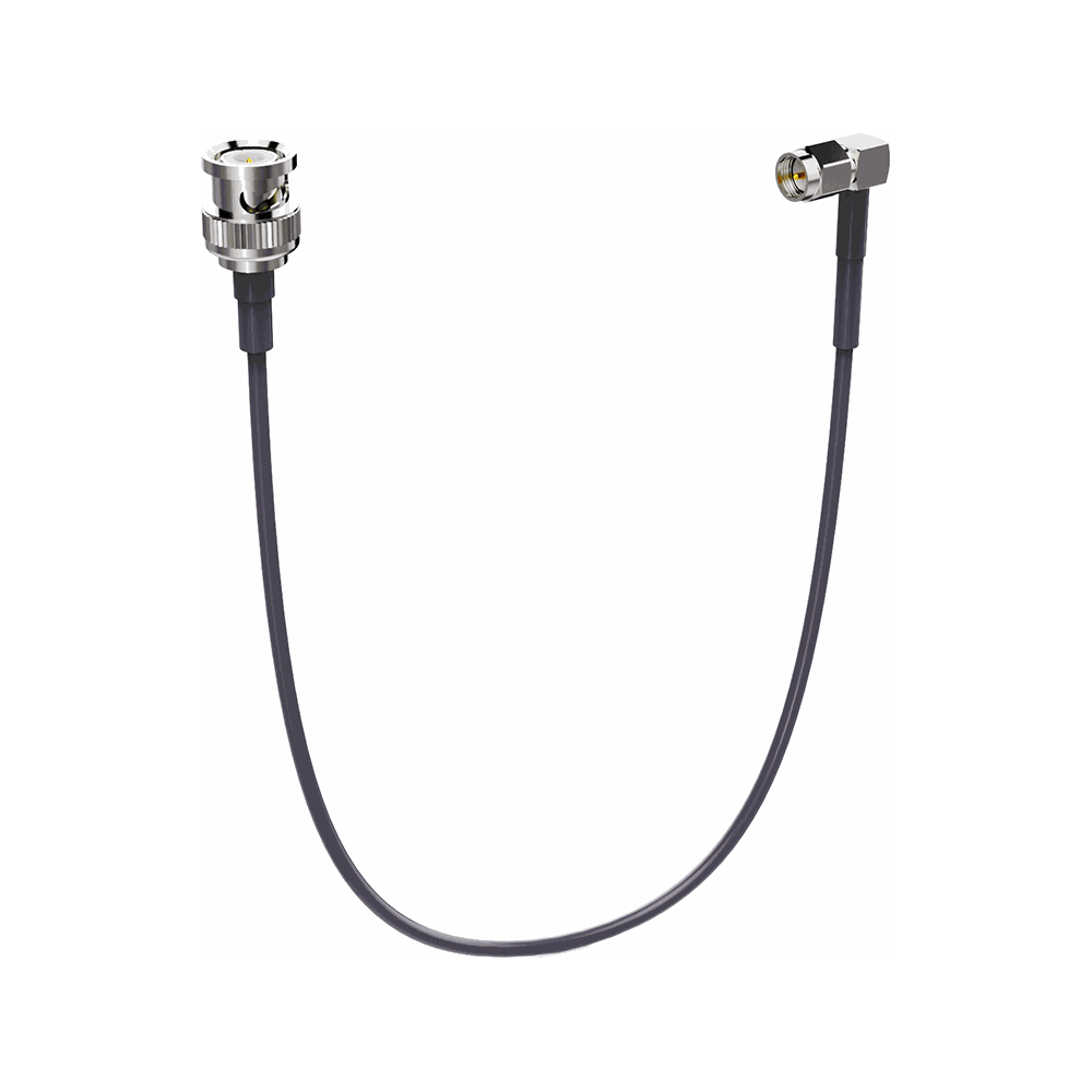 Deity Right-Angle SMA to BNC RF Jumper Cable, 45 cm