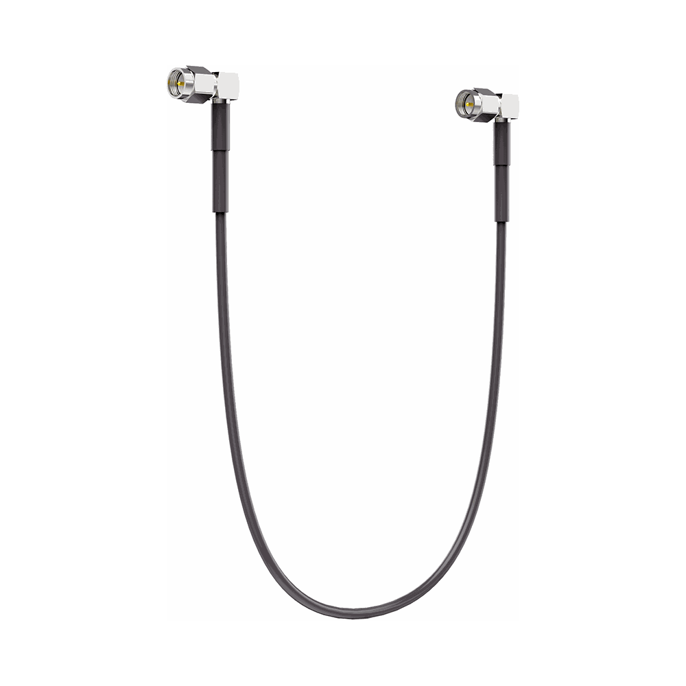 Deity Right-Angle SMA to SMA RF Jumper Cable, 45 cm