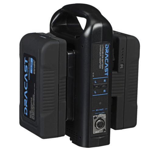 Dracast 2x 14.8V 90Wh Gold-Mount Batteries with Dual Charger
