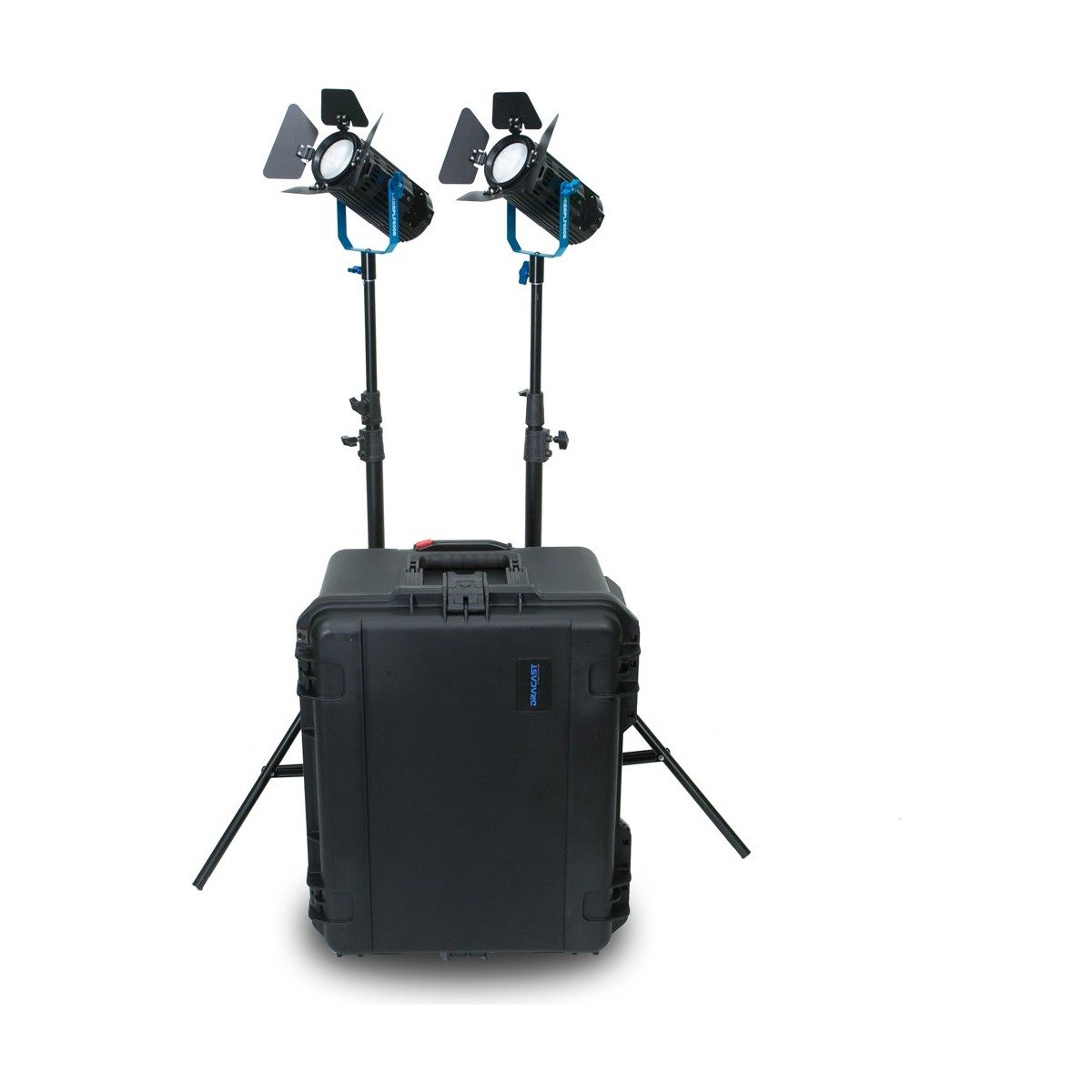 Dracast Boltray Plus 600 Bi-Color 2 Light Kit with Dual NP-F Battery Plates and Injection Molded Travel Case product image