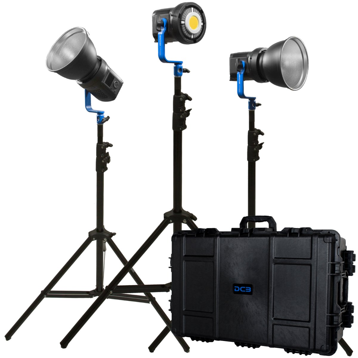 Dracast Boltray Plus Series LED1200 Bi-Color LED 3 Light Kit with Injection Molded Travel Case product image