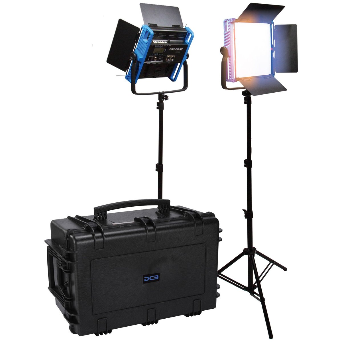 Dracast Kala Plus Series LED1000 Bi-Color LED 2 Light Kit with Injection Molded Travel Case product image