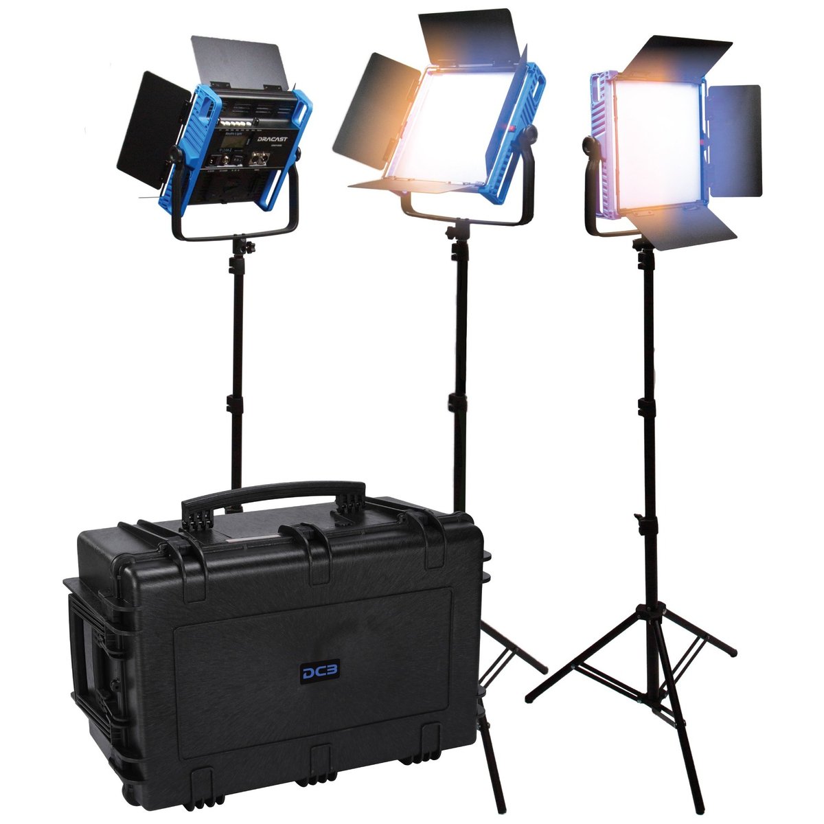 Dracast Kala Plus Series LED1000 Bi-Color LED 3 Light Kit with Injection Molded Travel Case product image