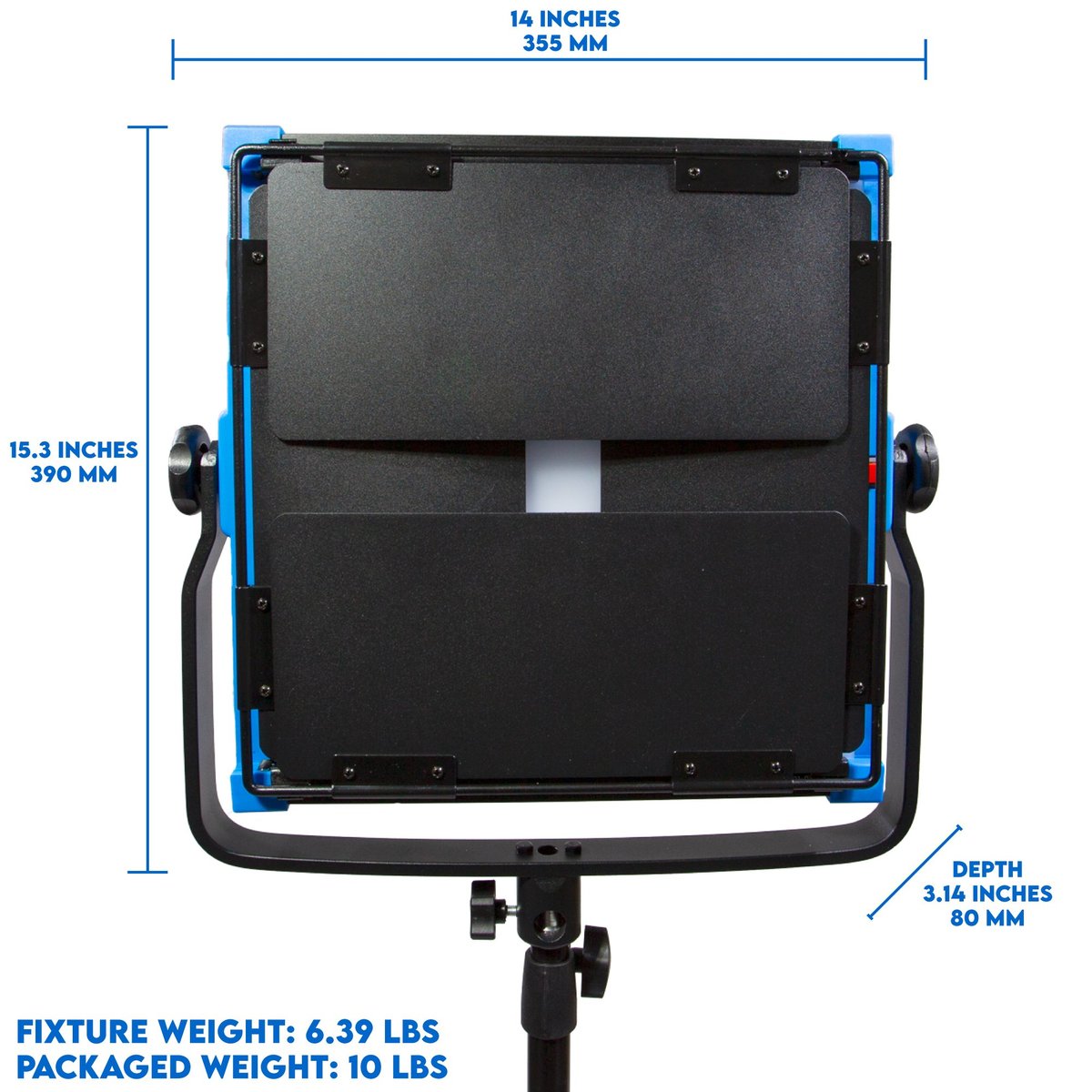 Dracast Kala Plus Series LED1000 Bi-Color LED 3 Light Kit with Injection Molded Travel Case - view 6