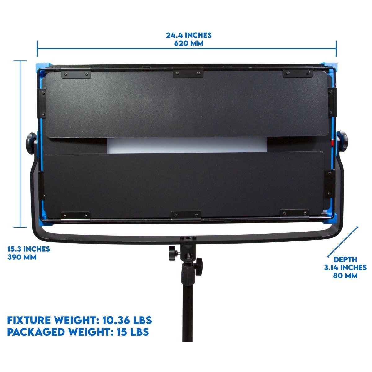 Dracast Kala Plus Series LED2000 Bi-Color LED 2 Light Kit with Injection Molded Travel Case - view 6