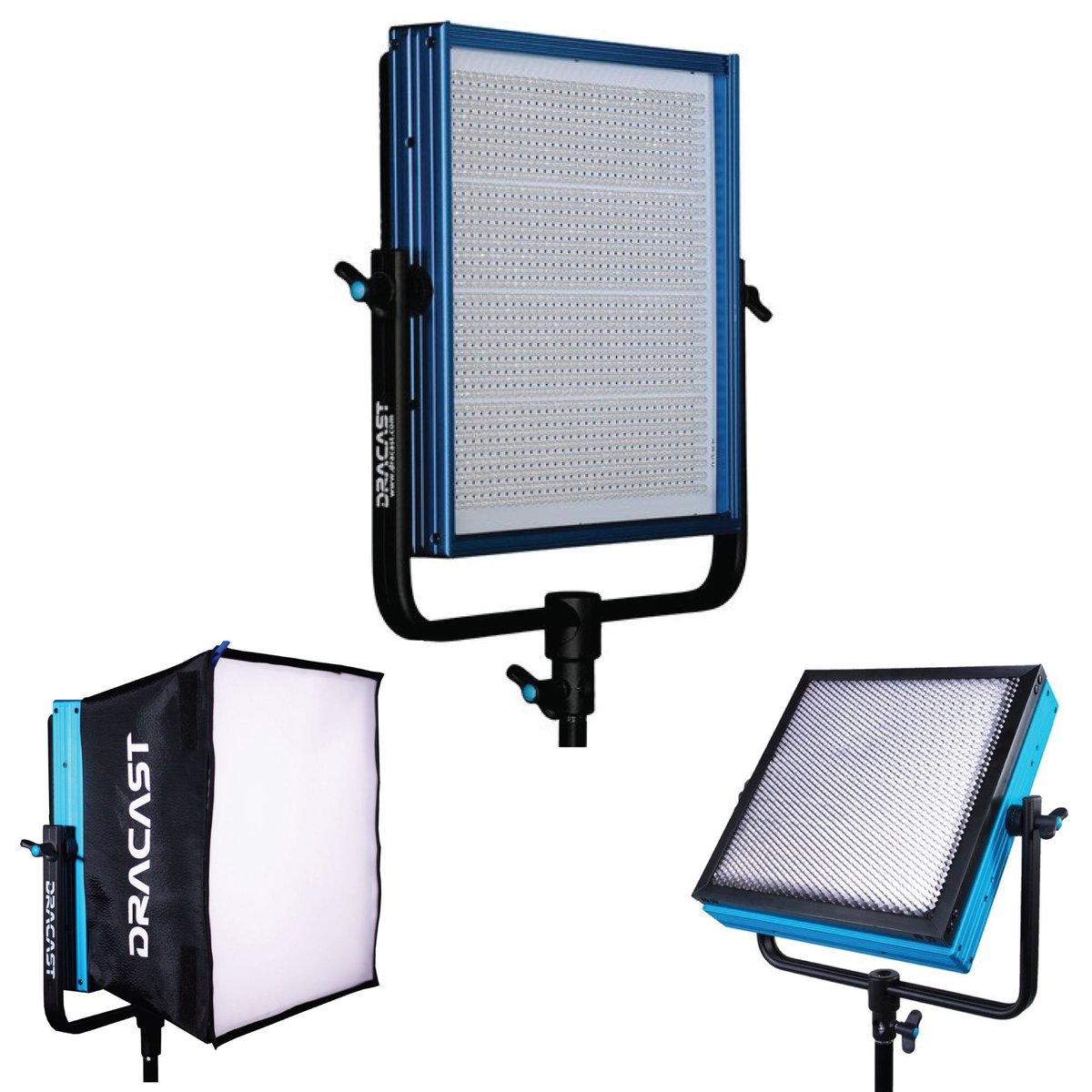Dracast LED1000 Plus Series Daylight Panel Honeycomb Softbox Kit product image