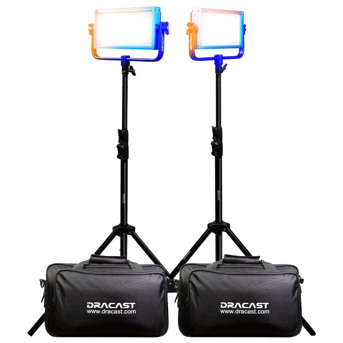 Dracast Plus Series LED500 Bi-Color LED 2 Light Kit and Light Stands product image