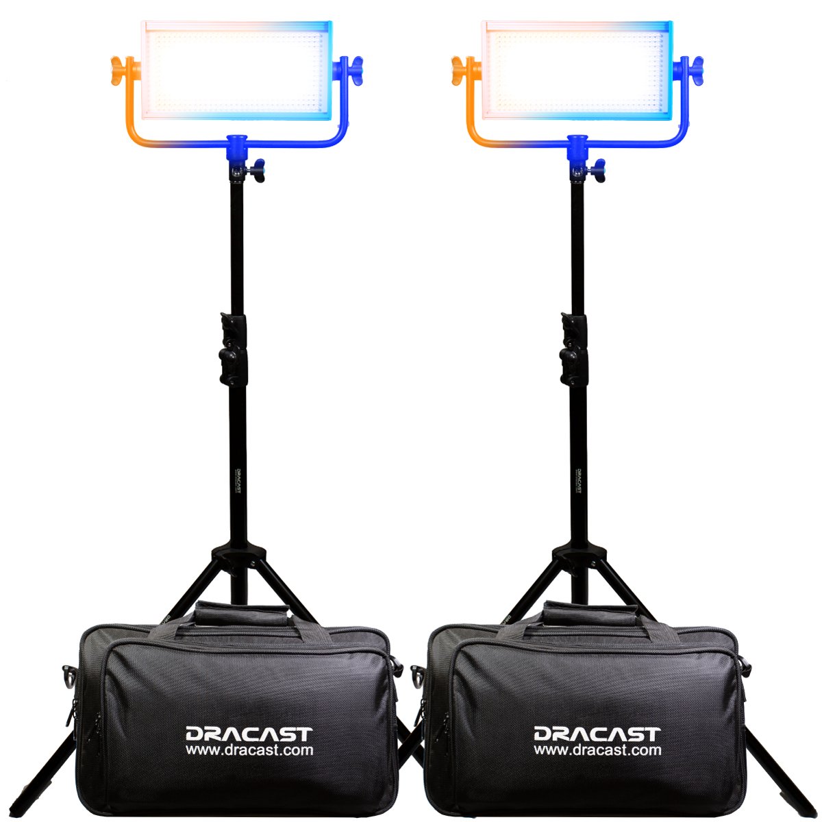 Dracast Plus Series LED500 Bi-Color LED 2 Light Kit and Light Stands - view 2