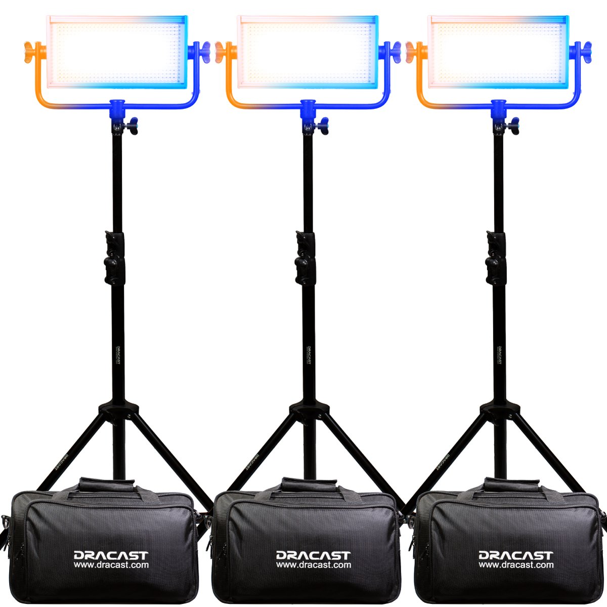 Dracast Plus Series Location Kit - Bi-Color LED 3 Light Kit - view 8