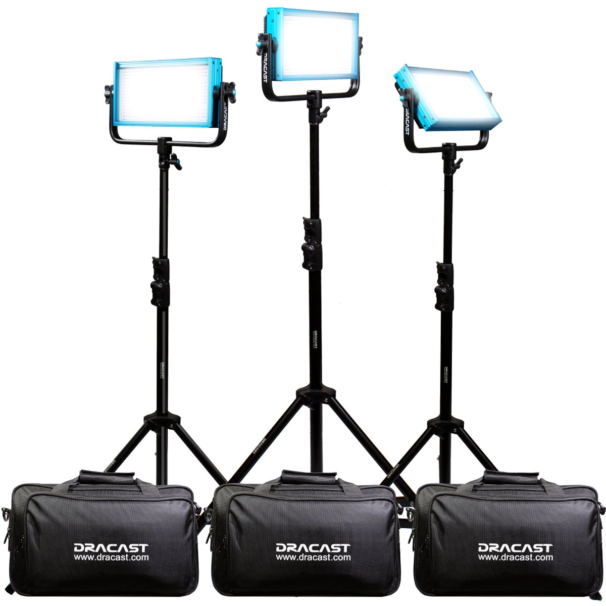 Dracast Plus Series Location Kit - Daylight LED 3 Light Kit - view 3