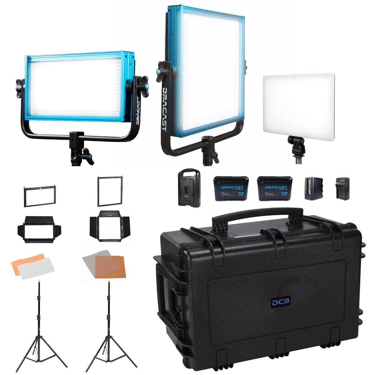 Dracast Plus Series Portrait Kit - Daylight LED 3 Light Kit