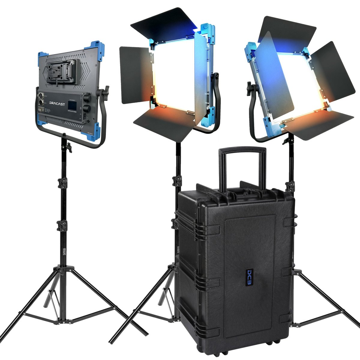 Dracast Pro Series II LED1000 Bi-Color LED 3 Light Kit product image