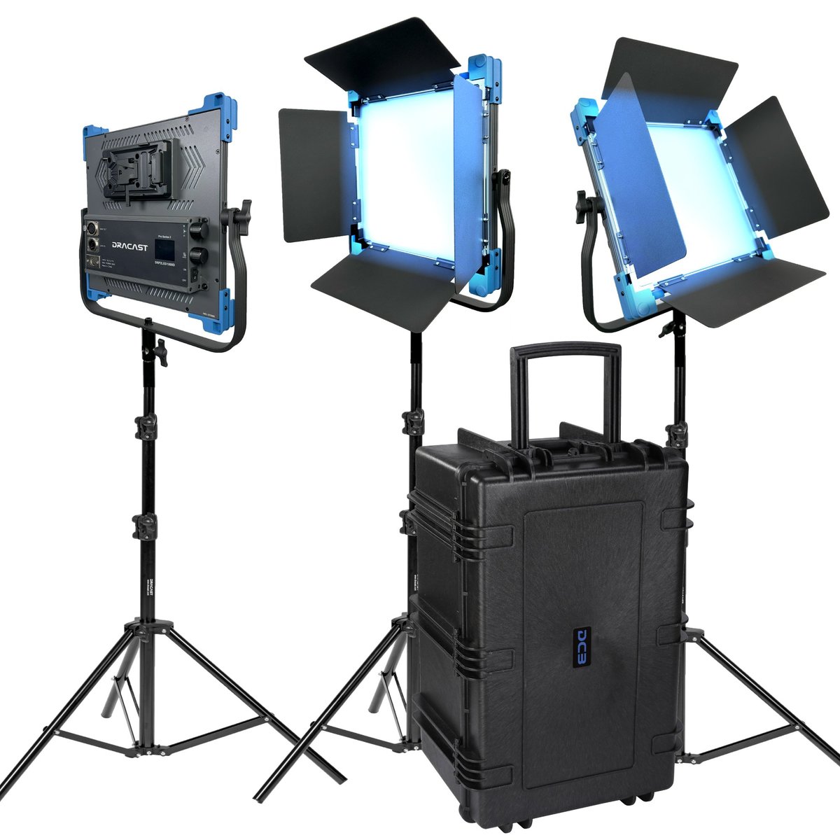 Dracast Pro Series II LED1000 Daylight LED 3 Light Kit product image
