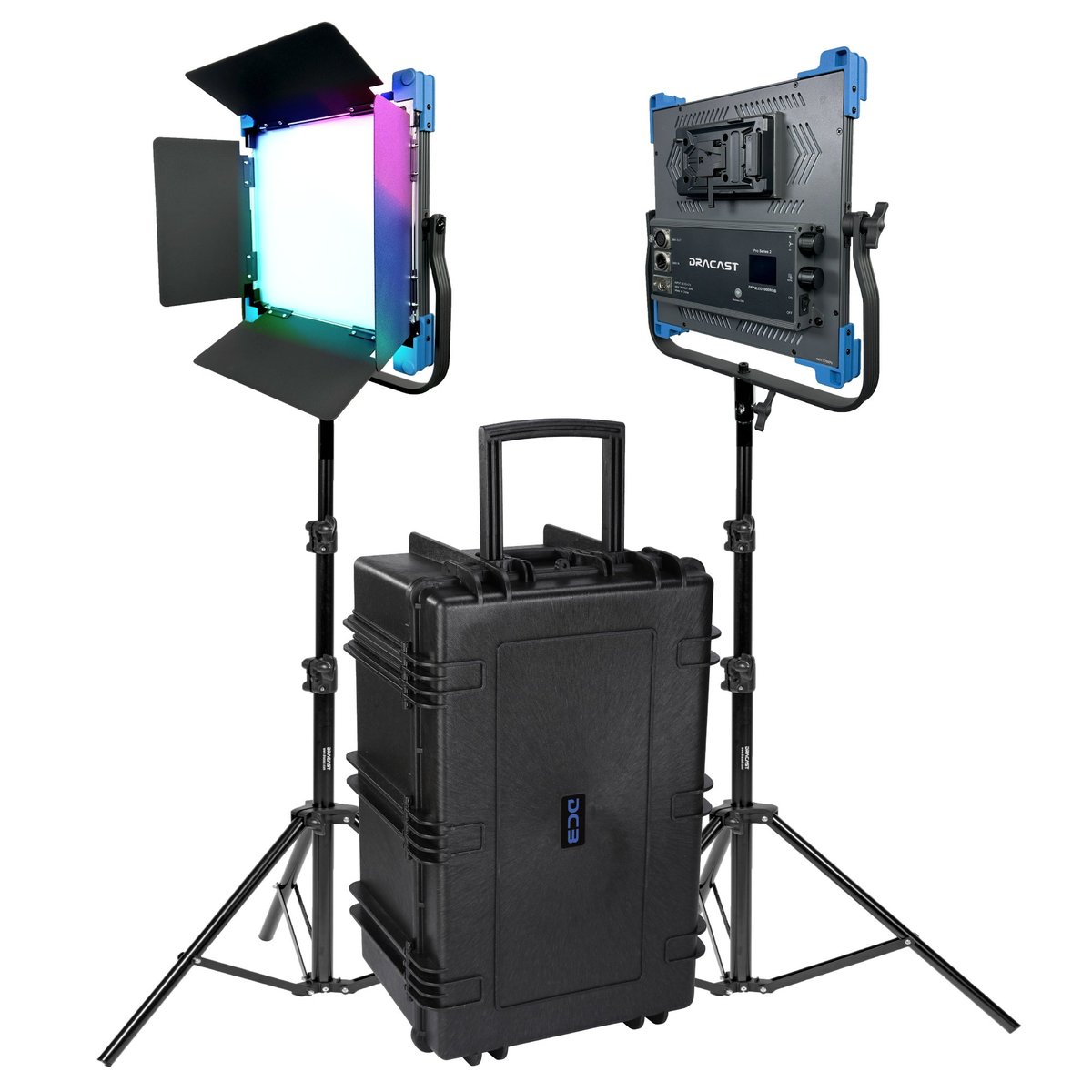 Dracast Pro Series II LED1000 RGB and Bi-Color LED 2 Light Kit product image
