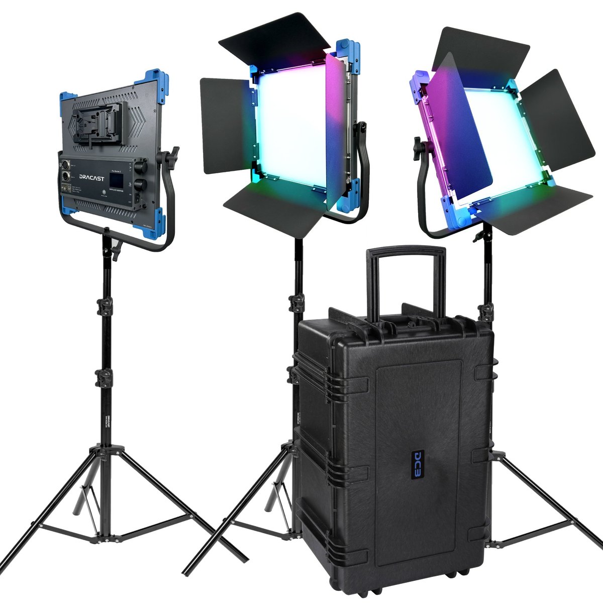 Dracast Pro Series II LED1000 RGB and Bi-Color LED 3 Light Kit product image
